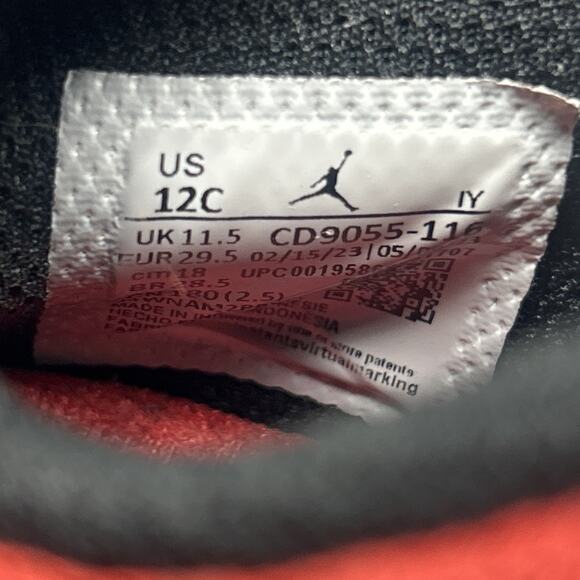 Nike Boys Air Jordan Legacy 312 Low (CD9055-116) White Basketball Shoes Size 12C - Picture 8 of 8